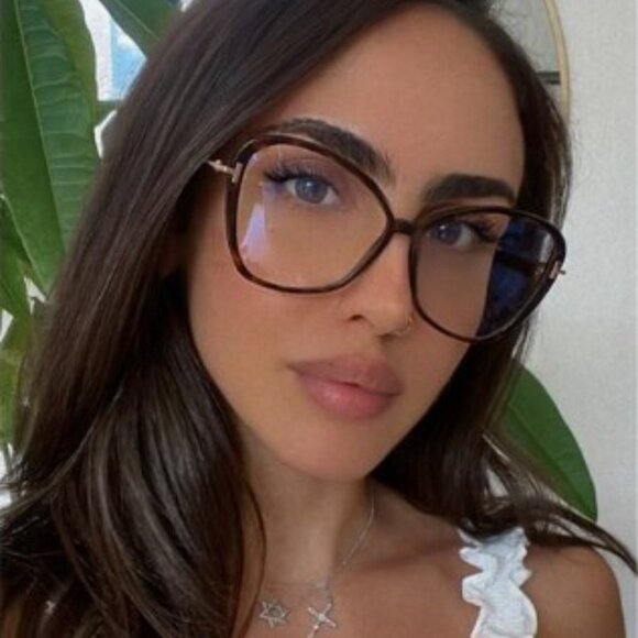 Tom Ford FT5769-B 052 Eyeglasses Dark Havana/Gold 56mm Cat Eye Frame - Picture 3 of 9